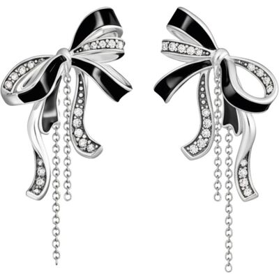 Thomas Sabo, Ohrringe, Schleifen-Ohrringe Lovely Romance, (Emaille, Silber 925) Thomas Sabo, Ohrringe, Schleifen-Ohrringe Lovely Romance, (Emaille, Silber 925)