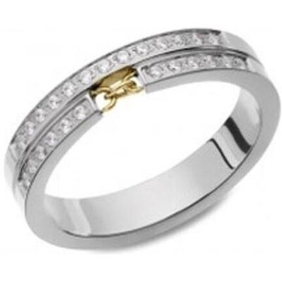 One, Ring, Damenring Jewels OJCHR01S-9 Silberfarben 9, (9) One, Ring, Damenring Jewels OJCHR01S-9 Silberfarben 9, (9)