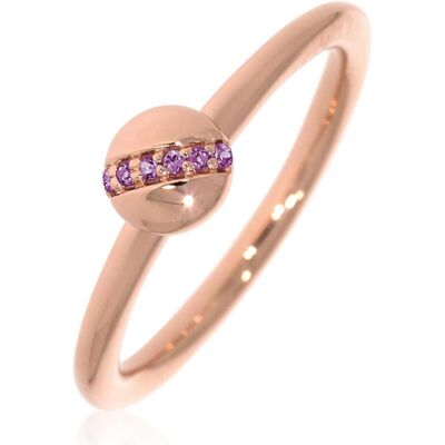 Xen, Ring, Ring mit 6 Amethyste ca. 0,04 ct. rosèvergoldet, (58) Xen, Ring, Ring mit 6 Amethyste ca. 0,04 ct. rosèvergoldet, (58)