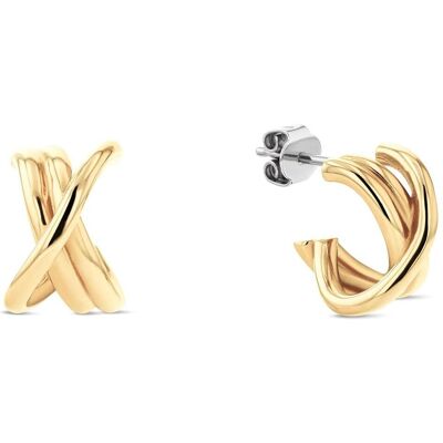 Tommy Hilfiger Ohrringe, - Luxury gold-plated rings Nautical Knot 2780993, (Edelstahl) Tommy Hilfiger Ohrringe, - Luxury gold-plated rings Nautical Knot 2780993, (Edelstahl)