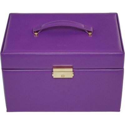 Sacher, Uhrenbox + Schmuckaufbewahrung, 74.519.560505 - Schmuckkasten Karen colisimo violett Vollrindleder, Violett Sacher, Uhrenbox + Schmuckaufbewahrung, 74.519.560505 - Schmuckkasten Karen colisimo violett Vollrindleder, Violett