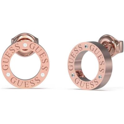 Guess Ohrringe, Luci Circolari Placcate Oro Rosa, (Edelstahl) Guess Ohrringe, Luci Circolari Placcate Oro Rosa, (Edelstahl)