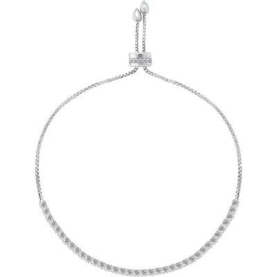 Brilio, Armschmuck, Silver - Elegant silver bracelet with zircons BRC91W, (Silber) Brilio, Armschmuck, Silver - Elegant silver bracelet with zircons BRC91W, (Silber)