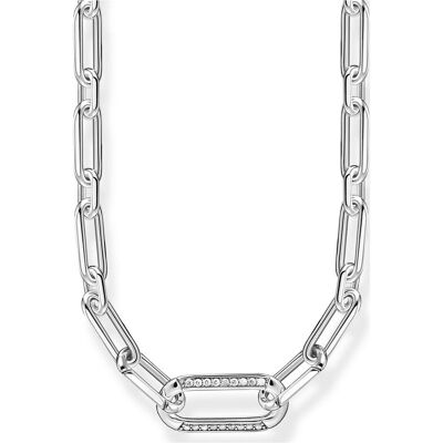 Thomas Sabo, Halsschmuck, Halskette Glieder Silber, (925 Sterlingsilber, Geschwärzt, 45 cm) Thomas Sabo, Halsschmuck, Halskette Glieder Silber, (925 Sterlingsilber, Geschwärzt, 45 cm)