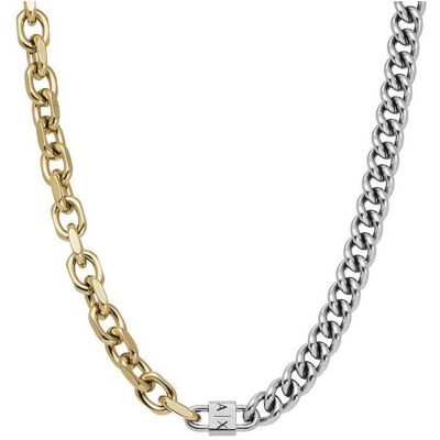 Armani Exchange Halsschmuck, Fashionable menÂ's bicolor necklace AXG0113710, (Edelstahl) Armani Exchange Halsschmuck, Fashionable menÂ's bicolor necklace AXG0113710, (Edelstahl)