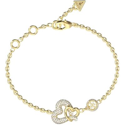 Guess Armschmuck, Damenarmreif JUBB06052JWYGS Gold, (Stahl) Guess Armschmuck, Damenarmreif JUBB06052JWYGS Gold, (Stahl)