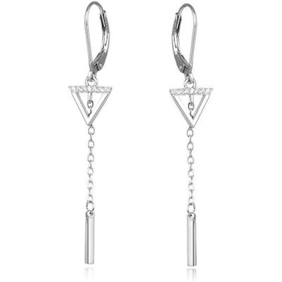 Beneto, Ohrringe, Silver earrings with zircons AGUC1975 (L), (Silber) Beneto, Ohrringe, Silver earrings with zircons AGUC1975 (L), (Silber)
