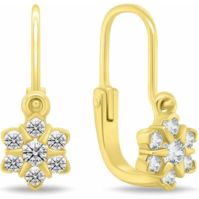 Brilio, Ohrringe, Silver - Dazzling Girl's Gold Plated Earrings EA188Y Brilio, Ohrringe, Silver - Dazzling Girl's Gold Plated Earrings EA188Y