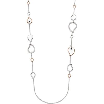 Ti Sento Milano, Ohrringe, Collier mit Perlmutt bicolor rosévergoldet 3921MR/90, (925 Sterling Silber, Perlmutt, Zirkonia) Ti Sento Milano, Ohrringe, Collier mit Perlmutt bicolor rosévergoldet 3921MR/90, (925 Sterling Silber, Perlmutt, Zirkonia)
