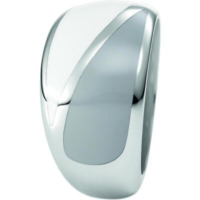 Xen, Ring, Ring mit Keramik weiss/grau, (52) Xen, Ring, Ring mit Keramik weiss/grau, (52)