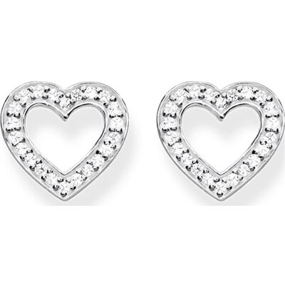 Thomas Sabo, Ohrringe, Ohrstecker Herzen Gross, (925 Sterlingsilber, 925er Silber, Silber 925, Sterling Silver) Thomas Sabo, Ohrringe, Ohrstecker Herzen Gross, (925 Sterlingsilber, 925er Silber, Silber 925, Sterling Silver)