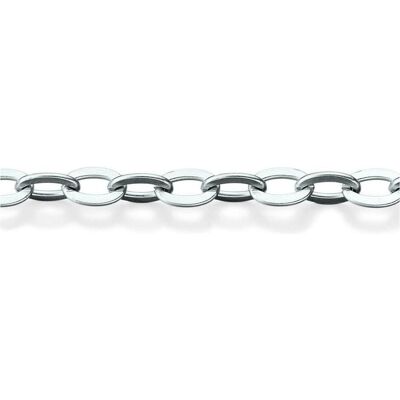 Xen, Halsschmuck, Anker-Kette oder Armband mattiert - Länge zur Wahl, (Edelstahl, 38 cm) Xen, Halsschmuck, Anker-Kette oder Armband mattiert - Länge zur Wahl, (Edelstahl, 38 cm)