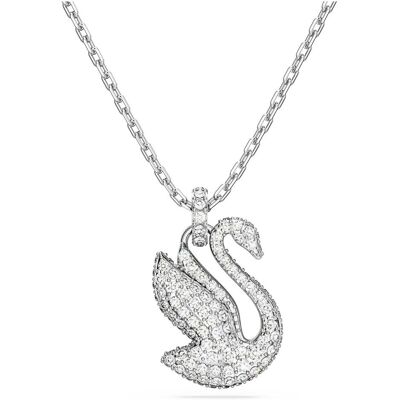 Swarovski, Halsschmuck, Iconic Swan Halskette Schwan Mittel Weiss, (Swarovski Metall) Swarovski, Halsschmuck, Iconic Swan Halskette Schwan Mittel Weiss, (Swarovski Metall)