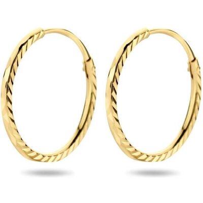 Marie, Ohrringe, Celeste Oorringen Diamanted - 12 mm - Gold Marie, Ohrringe, Celeste Oorringen Diamanted - 12 mm - Gold