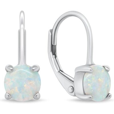 Brilio, Ohrringe, Silver - Silver earrings with synthetic opals EA935W, (Synthetische Opale) Brilio, Ohrringe, Silver - Silver earrings with synthetic opals EA935W, (Synthetische Opale)