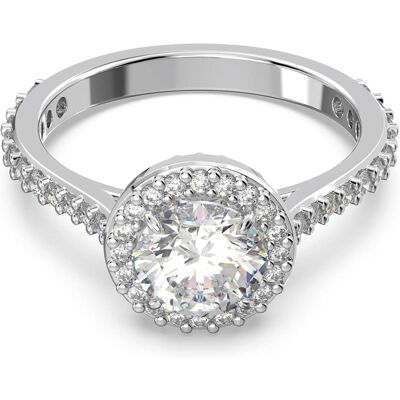 Swarovski, Ring, Constella Cocktail Round Pavé Ring Silber, (50) Swarovski, Ring, Constella Cocktail Round Pavé Ring Silber, (50)