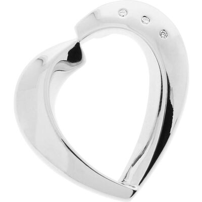Xen, Ring, Herz-Anhänger mit 3 Diamanten 0,03 ct., (One Size, 925 Silber) Xen, Ring, Herz-Anhänger mit 3 Diamanten 0,03 ct., (One Size, 925 Silber)