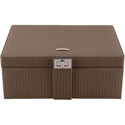 Windrose, Uhrenbox + Schmuckaufbewahrung, 803954.02 - Schmuckkoffer L mit Einsatz Corbello mocca, Braun Windrose, Uhrenbox + Schmuckaufbewahrung, 803954.02 - Schmuckkoffer L mit Einsatz Corbello mocca, Braun