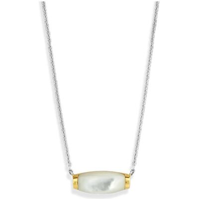 Ti Sento Milano, Halsschmuck, Collier mit Perlmutt bicolor 3942MW/42, (925 Sterling Silber, Gelbgold, 48 cm) Ti Sento Milano, Halsschmuck, Collier mit Perlmutt bicolor 3942MW/42, (925 Sterling Silber, Gelbgold, 48 cm)