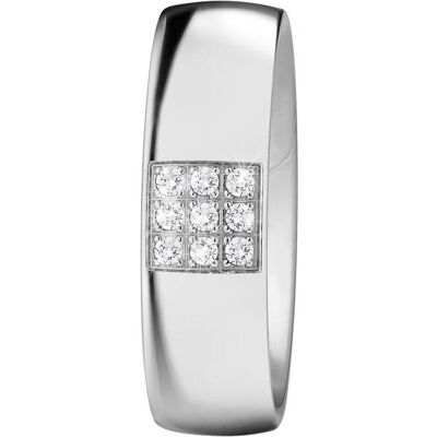 Xen, Ring, Bandring Pavèe mit 9 Brillanten 0,09 ct. TW/Si pol., (54) Xen, Ring, Bandring Pavèe mit 9 Brillanten 0,09 ct. TW/Si pol., (54)