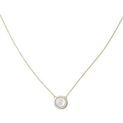 Daniel Wellington, Halsschmuck, Beautiful Gold-Plated Necklace With Mother-Of-Pearl And Crystals Audrey Dw00401441, (Edelstahl, Perlmutt) Daniel Wellington, Halsschmuck, Beautiful Gold-Plated Necklace With Mother-Of-Pearl And Crystals Audrey Dw00401441, (Edelstahl, Perlmutt)