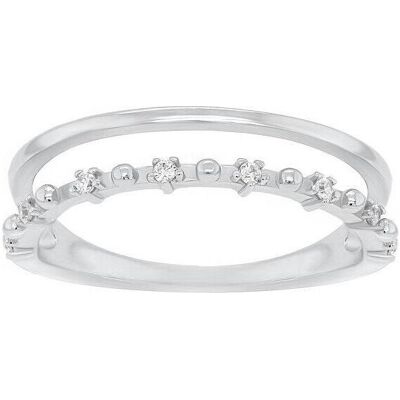 Brilio, Ring, Silver - Charming silver ring with zircons GR043W - Circuit: 52 mm, (52) Brilio, Ring, Silver - Charming silver ring with zircons GR043W - Circuit: 52 mm, (52)