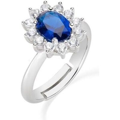 Amen, Ring, Damenring ANLDGBBBL2 14, (14, 925 Silber) Amen, Ring, Damenring ANLDGBBBL2 14, (14, 925 Silber)