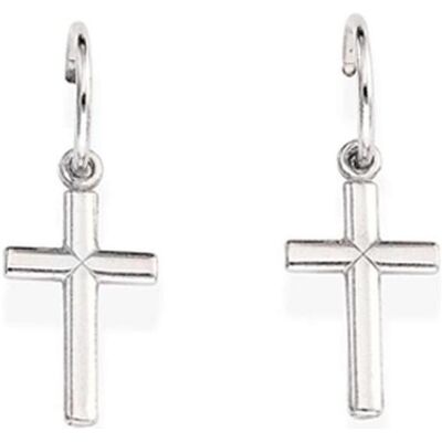 Amen, Ohrringe, Rosary Bell Cross Ohrringe, (Silber 925) Amen, Ohrringe, Rosary Bell Cross Ohrringe, (Silber 925)