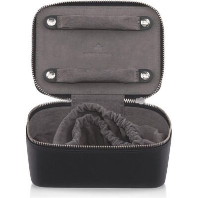 Windrose, Uhrenbox + Schmuckaufbewahrung, Basic Collection Nappa Schmucketui Leder 14 cm, Schwarz Windrose, Uhrenbox + Schmuckaufbewahrung, Basic Collection Nappa Schmucketui Leder 14 cm, Schwarz