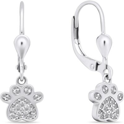 Brilio, Ohrringe, Silver - Playful silver earrings Paw EA646W, (Silber) Brilio, Ohrringe, Silver - Playful silver earrings Paw EA646W, (Silber)