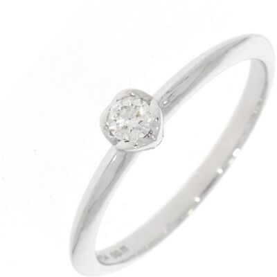 Xen, Ring, ONE Ring mit Diamant 0,11 ct. 585 Weissgold, (58) Xen, Ring, ONE Ring mit Diamant 0,11 ct. 585 Weissgold, (58)