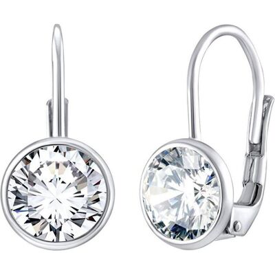 Silvego, Ohrringe, Elegant silver earrings with clear Swarovski Zircony SILVEGOB70607S, (925 Sterling Silber) Silvego, Ohrringe, Elegant silver earrings with clear Swarovski Zircony SILVEGOB70607S, (925 Sterling Silber)