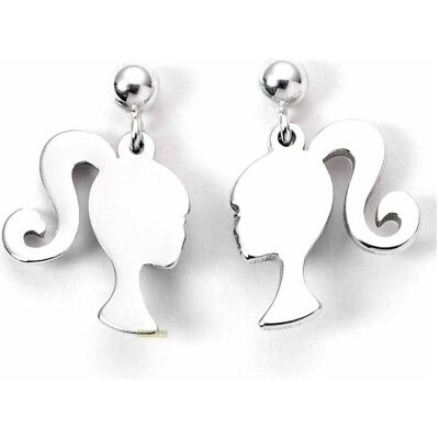 Carat, Ohrringe, Barbie Stud Ohrringe Silhouette (Sterling Silber), (Sterlingsilber) Carat, Ohrringe, Barbie Stud Ohrringe Silhouette (Sterling Silber), (Sterlingsilber)