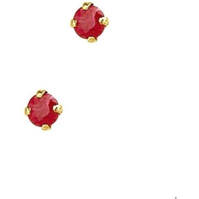 Marie, Ohrringe, Celeste Ohrknöpfe Robijn - 3 - Gold, (100% Gelbgold) Marie, Ohrringe, Celeste Ohrknöpfe Robijn - 3 - Gold, (100% Gelbgold)
