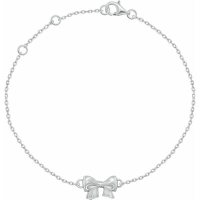 Brilio, Armschmuck, Silver - Minimalist silver bracelet with a bow BRC188W, (Silber) Brilio, Armschmuck, Silver - Minimalist silver bracelet with a bow BRC188W, (Silber)
