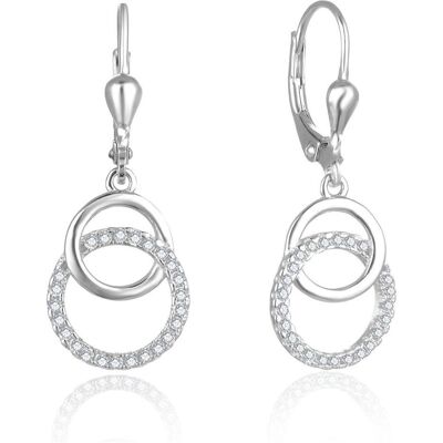Beneto, Ohrringe, Stylish bronze earrings with zircons AGUC2707 (L), (Bronze) Beneto, Ohrringe, Stylish bronze earrings with zircons AGUC2707 (L), (Bronze)