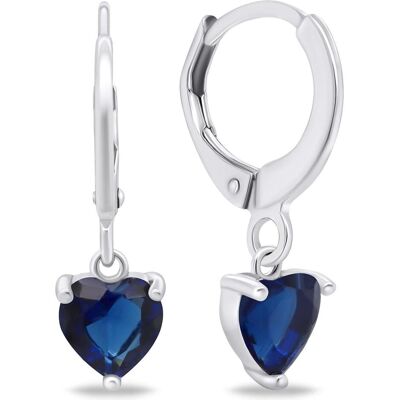 Brilio, Ohrringe, Silver - Silver hoop earrings Hearts EA654WB, (Silber) Brilio, Ohrringe, Silver - Silver hoop earrings Hearts EA654WB, (Silber)