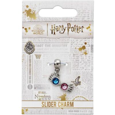 Carat, Kettenanhänger, HARRY POTTER - Lunettes de Luna - Charme pour Collier & Bracelet, (Sterling-Silber) Carat, Kettenanhänger, HARRY POTTER - Lunettes de Luna - Charme pour Collier & Bracelet, (Sterling-Silber)