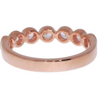 Sif Jakobs, Ring, Ring mit 7 Zirkonia rosèvergoldet R11186-cz-RG, (52) Sif Jakobs, Ring, Ring mit 7 Zirkonia rosèvergoldet R11186-cz-RG, (52)