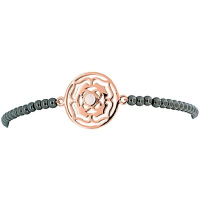 Viva Diva, Armschmuck, Wurzel-Chakra Armband mit Hämatit rosévergoldet 16-18 cm, (18 cm, 925 Sterling Silber) Viva Diva, Armschmuck, Wurzel-Chakra Armband mit Hämatit rosévergoldet 16-18 cm, (18 cm, 925 Sterling Silber)
