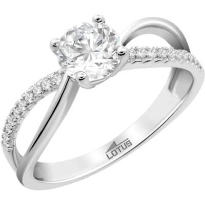 Lotus Ring, Damenring Lp3742-3/112 Silberfarben 12, (12) Lotus Ring, Damenring Lp3742-3/112 Silberfarben 12, (12)