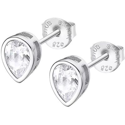 Lotus Ohrringe, Silver - Glittering silver earrings with zircons LP3079-4 / 1 (L), (Silberfarbenes Metall) Lotus Ohrringe, Silver - Glittering silver earrings with zircons LP3079-4 / 1 (L), (Silberfarbenes Metall)