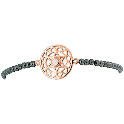 Viva Diva, Armschmuck, Solarplexus-Chakra Armband mit Hämatit rosévergoldet 16-18 cm, (18 cm, 925 Sterling Silber) Viva Diva, Armschmuck, Solarplexus-Chakra Armband mit Hämatit rosévergoldet 16-18 cm, (18 cm, 925 Sterling Silber)