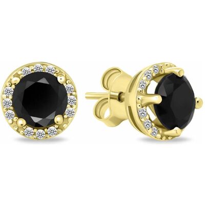 Brilio, Ohrringe, Silver - Sparkling gold-plated earrings with zircons EA601YBC, (Silber) Brilio, Ohrringe, Silver - Sparkling gold-plated earrings with zircons EA601YBC, (Silber)