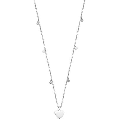 Lotus Halsschmuck, Elegante Halskette im Stil des alten Geldes, Edelstahl, Damen, (Edelstahl, 50 cm) Lotus Halsschmuck, Elegante Halskette im Stil des alten Geldes, Edelstahl, Damen, (Edelstahl, 50 cm)