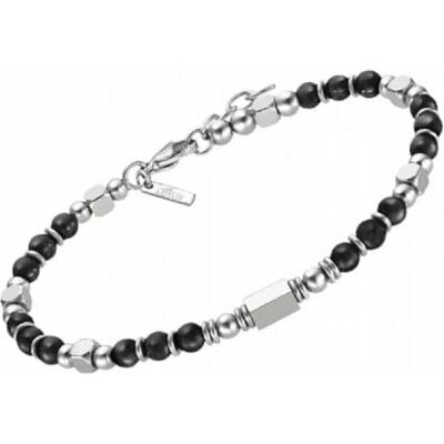 Armschmuck, ARMBAND IM LOTUS-STIL LS2308-2/1 316L EDELSTAHL, HERREN, (Acier, Edelstahl) Armschmuck, ARMBAND IM LOTUS-STIL LS2308-2/1 316L EDELSTAHL, HERREN, (Acier, Edelstahl)