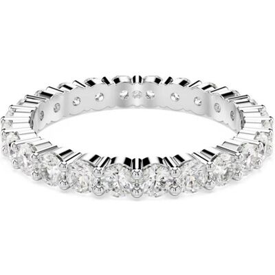 Swarovski, Ring, Matrix Vittore Ring Rundschliff Weiss Silberfarbenes Finish, (55) Swarovski, Ring, Matrix Vittore Ring Rundschliff Weiss Silberfarbenes Finish, (55)