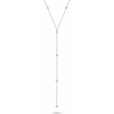 Brilio, Halsschmuck, Silver - Stunning silver necklace with chain decoration NCL210W, (Silber) Brilio, Halsschmuck, Silver - Stunning silver necklace with chain decoration NCL210W, (Silber)