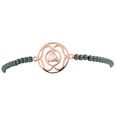 Viva Diva, Armschmuck, Stirn-Chakra Armband mit Hämatit rosèvergoldet 16-18 cm, (18 cm, 925 Sterling Silber) Viva Diva, Armschmuck, Stirn-Chakra Armband mit Hämatit rosèvergoldet 16-18 cm, (18 cm, 925 Sterling Silber)