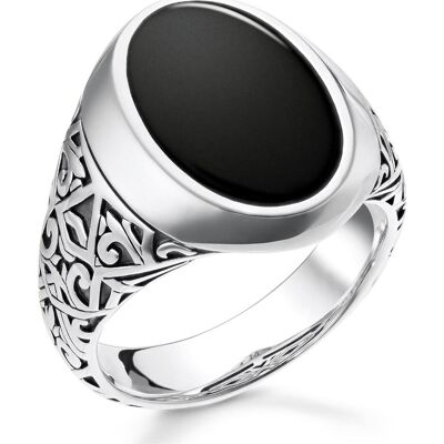 Thomas Sabo, Ring, Schwarz, (62, 925 Silber) Thomas Sabo, Ring, Schwarz, (62, 925 Silber)
